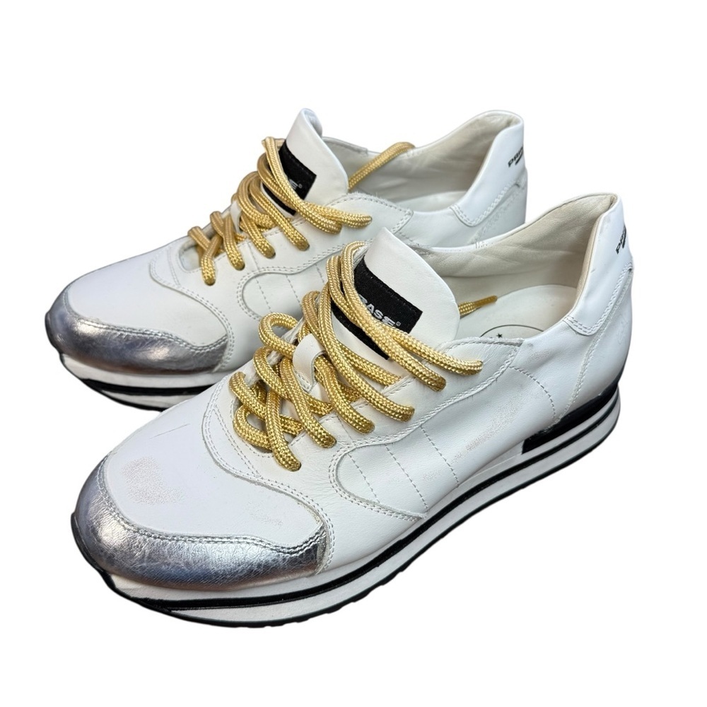 Primabase forma low top silver toe sneakers US 6.5 EU 37